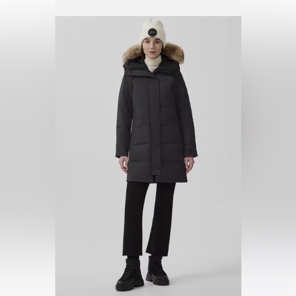 Canada Goose Shelburne Warm Dark Gray Parka Jacket